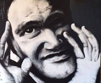 Quentin Tarantino - 1.00m X 1.20m - Acryl op linnen
