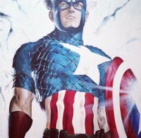 Marvels Captain America - 1.20m X 1.00m - Acryl op linnen